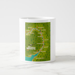 Grande Tasse carte de voyage de la rivière Severn au pays de Ga