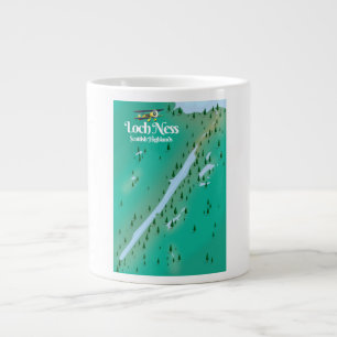 Grande Tasse carte de voyage Loch Ness Highlands écossais