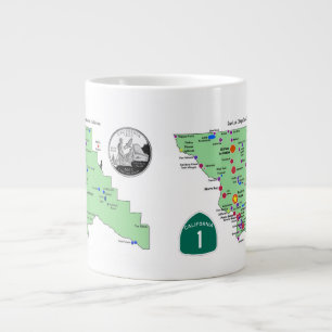 Grande Tasse Carte des noms de lieux SLO avec des traductions e