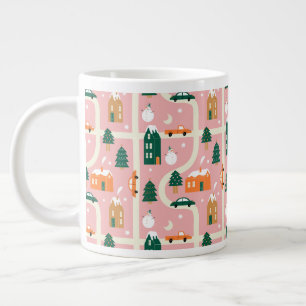 Grande Tasse Carte des vacances de Noël Motif