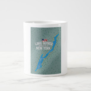 Grande Tasse Carte du lac George New York