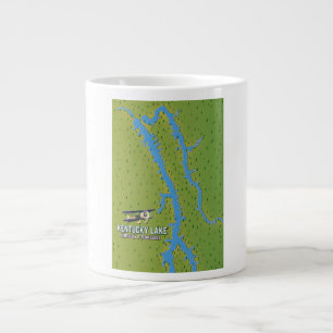 Grande Tasse Carte du lac Kentucky USA