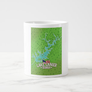 Grande Tasse Carte du lac Lanier en Géorgie