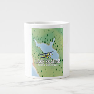 Grande Tasse Carte du lac Skadar Albanie et Monténégro