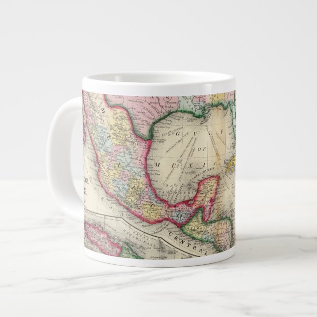 Grande Tasse Carte Du Mexique, Amérique Centrale (Devant gauche)
