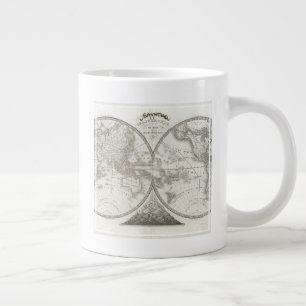 Grande Tasse Carte du monde en 2 hémisphères