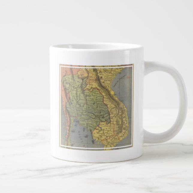 Grande Tasse Carte du Royaume de Siam (Droite)