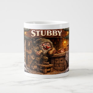 Grande Tasse Carte postale du Yule Lad islandais trapu