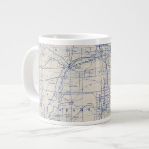 Grande Tasse Carte routière cycliste 2 du Wisconsin