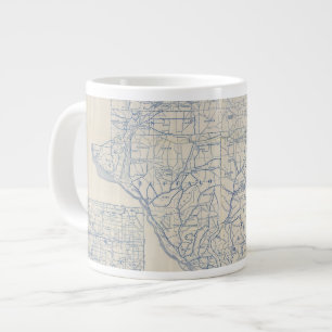 Grande Tasse Carte routière cycliste du Wisconsin 6
