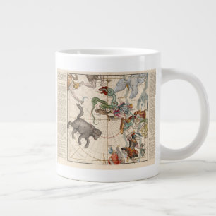 Grande Tasse Carte Vintage du pôle Nord