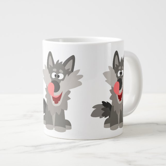 Grande Tasse Cartoon doux et sot (Devant droit)