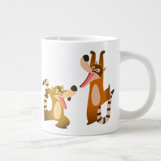 Grande Tasse Cartoon joyeux Cute Coatimundis