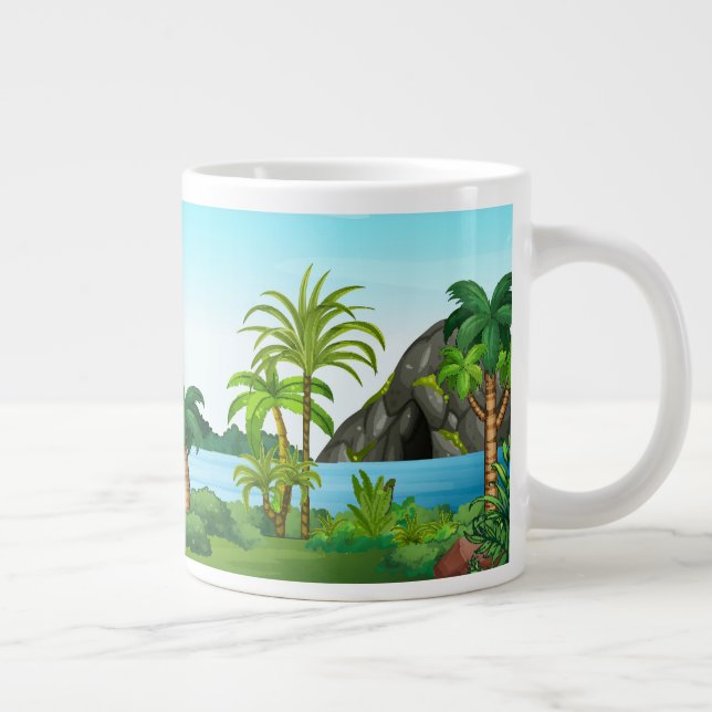 Grande Tasse Cascade et paysages de grottes (Droite)