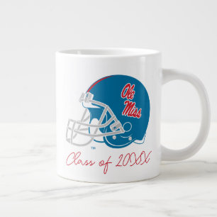Grande Tasse Casque Ole Miss Football   Bleu clair