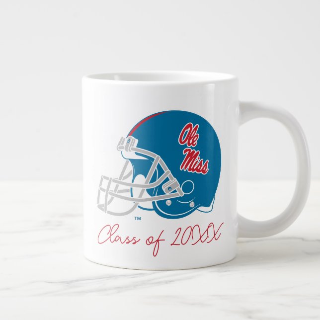 Grande Tasse Casque Ole Miss Football | Bleu clair (Droite)