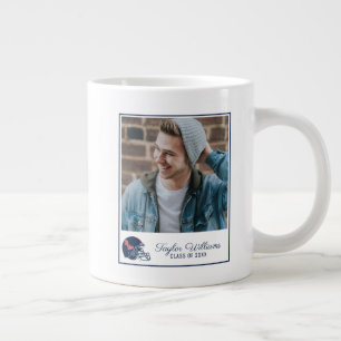 Grande Tasse Casque Ole Miss Football   bleu foncé