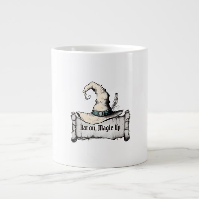 Grande Tasse Casquette allumé, Magie (Devant)