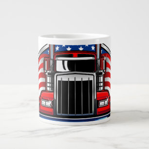 Grande Tasse Casquette de camionneur de camionnage américain Cl
