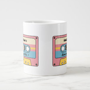 Grande Tasse Cassette personnalisé de chansons d'amour – Nom pe
