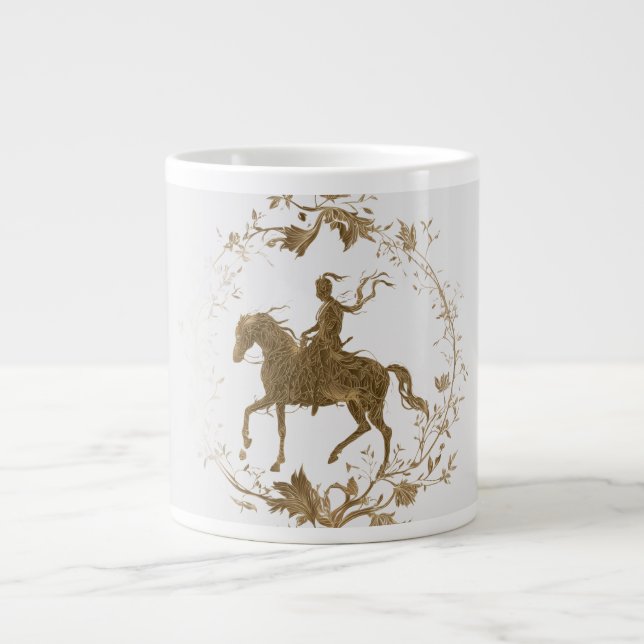 Grande Tasse Cavalier d'or art  (Devant)
