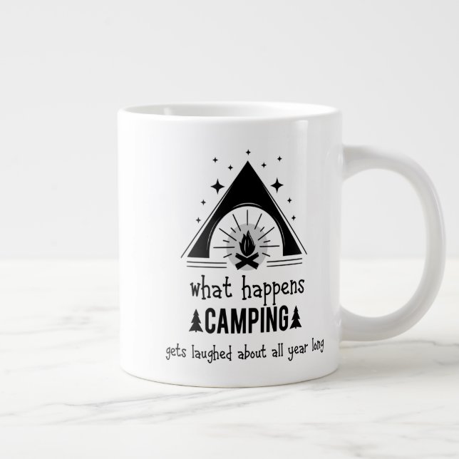Grande Tasse Ce Qui Se Passe Camping Se Rire De Toute Année (Droite)