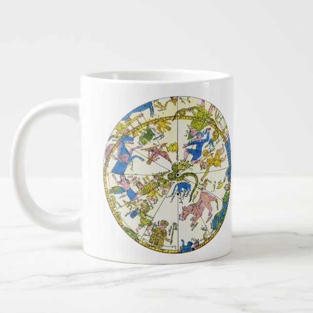 Grande Tasse Céleste Vintage, Sphère Arabe, Constellations (Gauche)