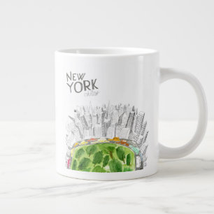 Grande Tasse Central Park et New York City Collage