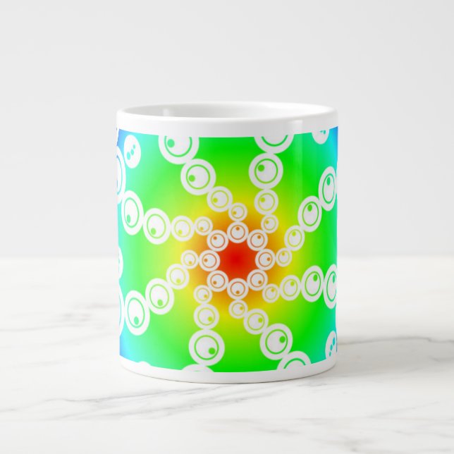 Grande Tasse Cercle de culture Abstrait (Devant)