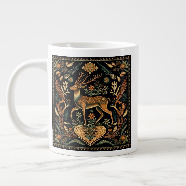 Grande Tasse Cerf sauvage rustique (Gauche)