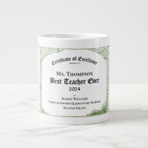 Certificat d'excellence du meilleur enseignant