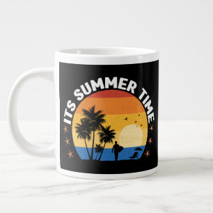 Grande Tasse C'est la conception de coucher de soleil tropical