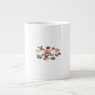 Grande Tasse C'Est La Saison Bloc Acrylique Noël