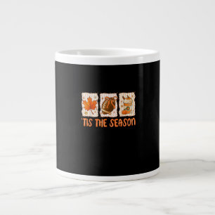 Grande Tasse C'Est La Saison Football Halloween Thanksgiving