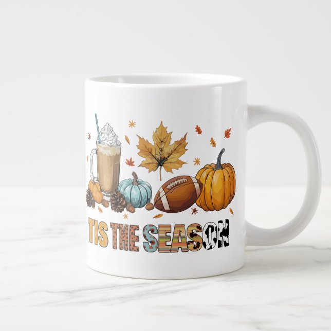 Grande Tasse C'est la saison Herbstzeit mit Football und Kaffee (Droite)