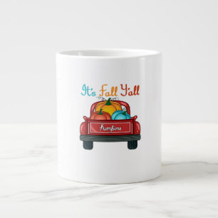 Grande Tasse C'est l'automne, Pumpkin Red