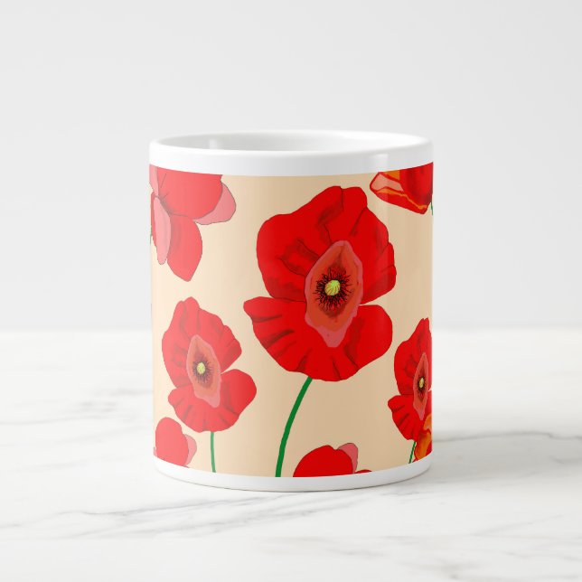 Grande Tasse Champ Red Poppy (Devant)