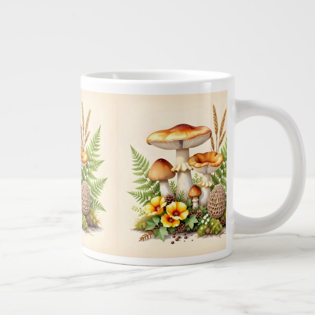 Grande Tasse Champignons aquarelle  (Droite)
