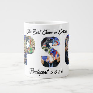 Grande Tasse Champions consécutifs Personnalisés Paris PSG