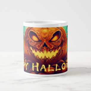 Grande Tasse Chandelles de citrouille à dents éclairent l'art d