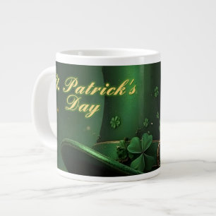 Grande Tasse Chapeau et motif de trèfle de la Saint-Patrick