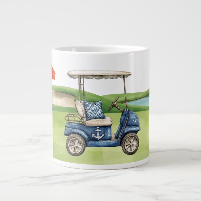 Grande Tasse Chariot de golf sur le green de golf (Devant)