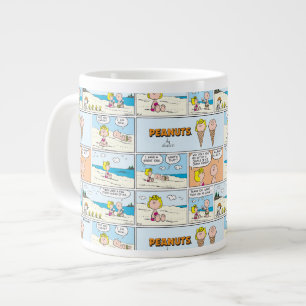 Grande Tasse Charlie Brown & Glace Sally À La Plage