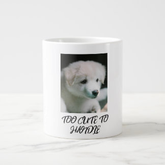 Grande Tasse "Charme de chiot blanc tout doux"