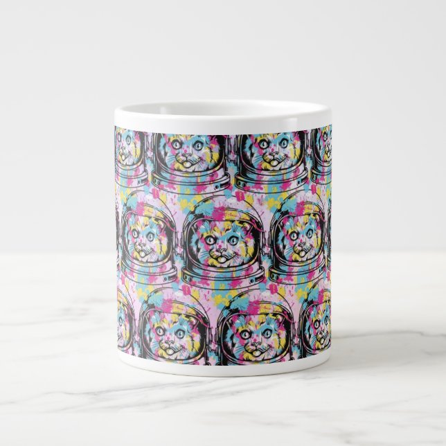 Grande Tasse Chat astronaute (Devant)