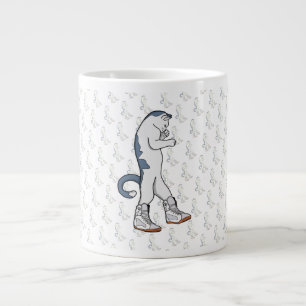 Grande Tasse Chat Boxeur Urbain en Combattant de Marche en Bask