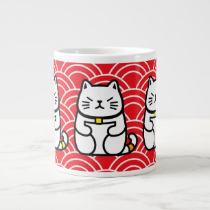 Grande Tasse Chat chanceux japonais ou Maneki-Neko