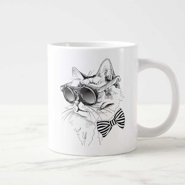Grande Tasse Chat Cool (Droite)