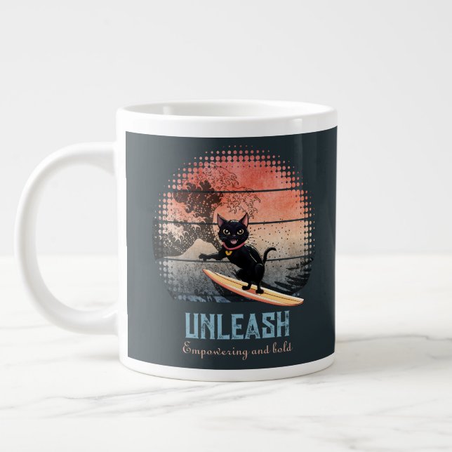 Grande Tasse Chat d'équitation Sunset (Gauche)