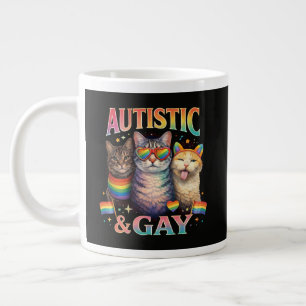 Grande Tasse Chat Drôle Autiste Et Gay
